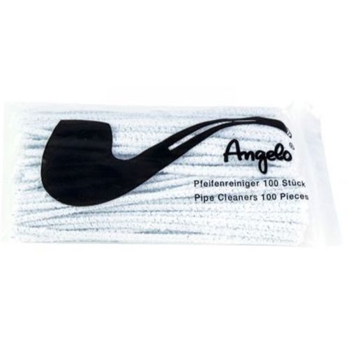 Angelo White Pipe Cleaner, 16cm X 100