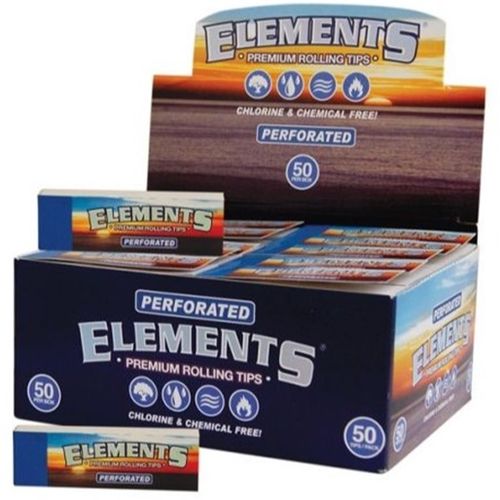 Elements Blue Filter Tips Slim Unperforated
