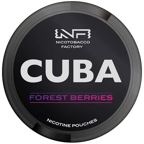 Cuba Black Line Nicotine Pouches 43mg, Flavour: Forest Berries