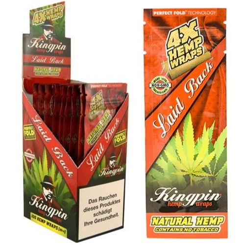 Kingpin Hemp Blunts Laid Back - Cinnamon Spice, X 4