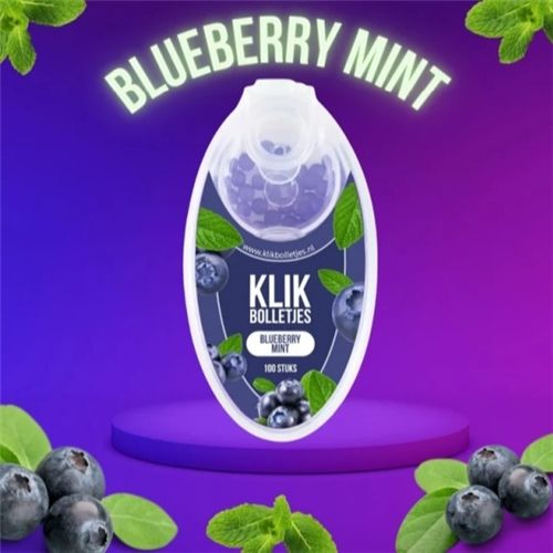 Klik Bolletjes, X 100, Flavour: Blueberry Mint