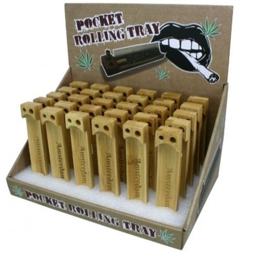 Bamboo Pocket Rolling Tray