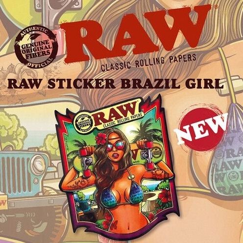 RAW Brazil Girl Sticker