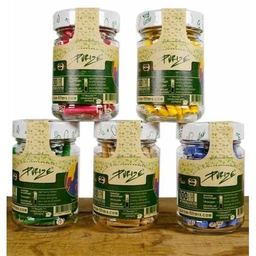 Purize Xtra Slim Charcoal Glass Jar, X 100 Purize Xtra Slim Charcoal Glass Jar, X 100