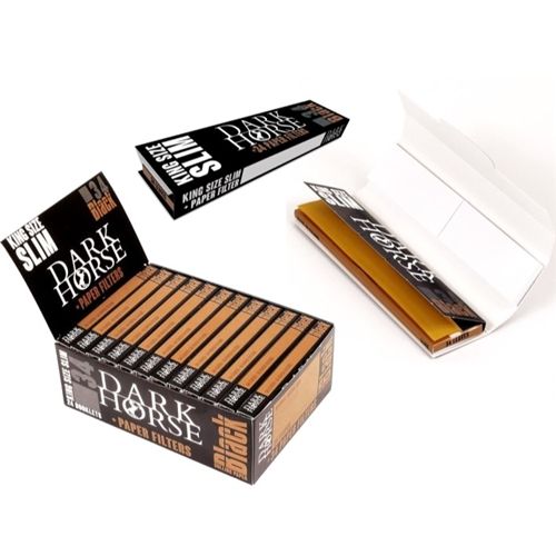 Dark Horse Black King Size Slim + Tips
