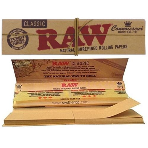 RAW Classic Connoisseur King Size Slim &amp; Tips