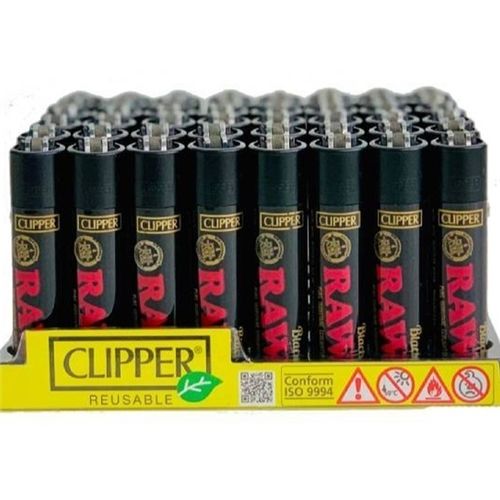 RAW Clipper Large Black + Red Logo Large