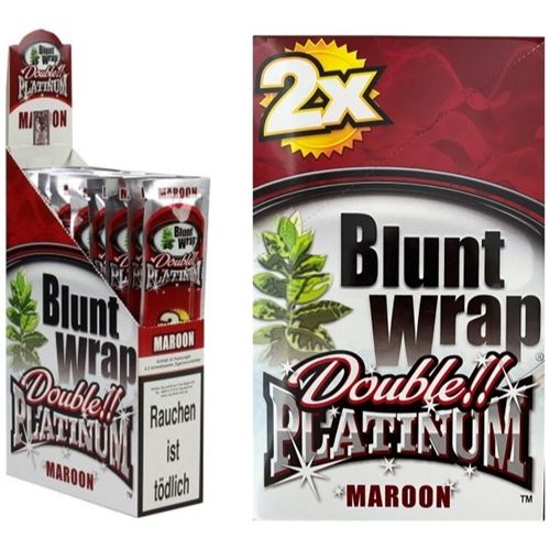 Blunt Wrap Maroon, Wet Cherry, X 2