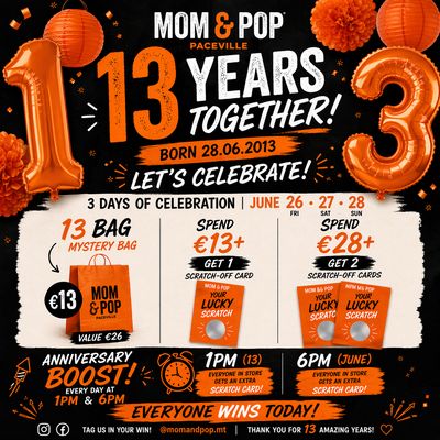 13 YEARS. ONE AMAZING COMMUNITY. 🧡