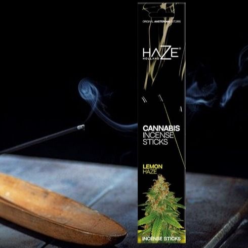 Haze Scented Cannabis Incense Sticks, X 15, Flavour: Lemon
