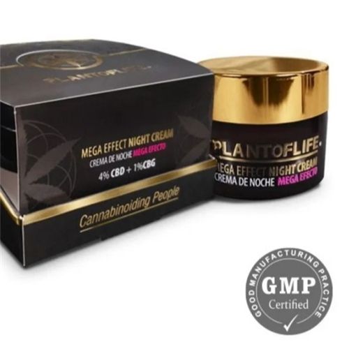Plant of Life Mega Effect Night Cream (CBD 4%, CBG 1%), 50ml