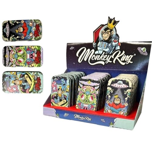 Monkey King Tin Metal Box Space Edition, 11.5cm X 6cm X 2cm