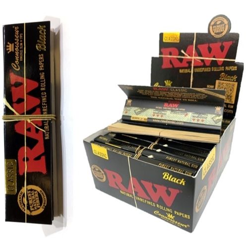 RAW Black Connoisseur King Size &amp; Tips