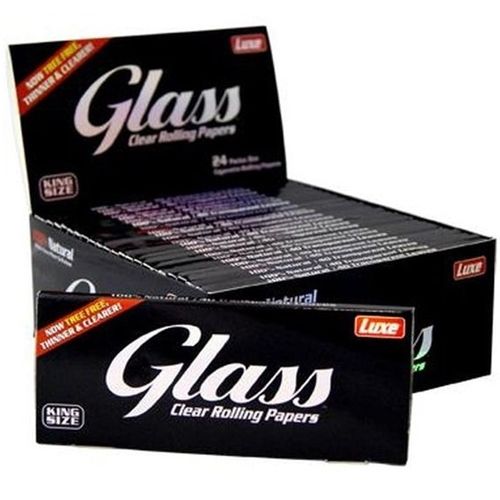 Luxe Glass Transparent King Size Papers