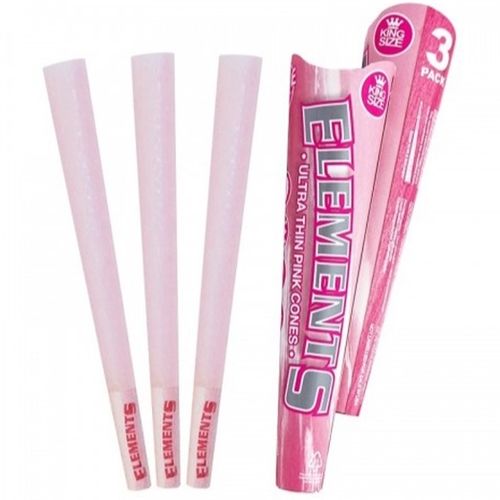 Elements Pink Cones King Size, X 3