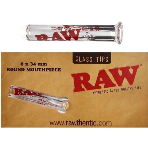 RAW Glass Mouthpiece Round, 34 x 6mm