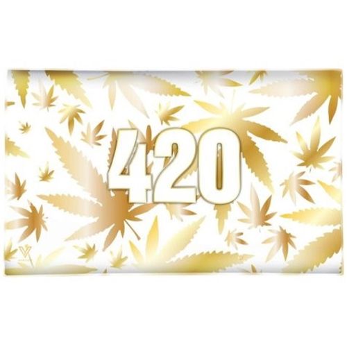 420 Gold Glass Rolling Tray, 26cm