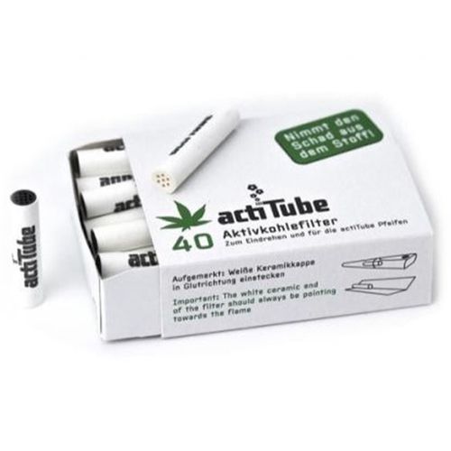 Actitube Regular Charcoal Filter, 8mm X 40
