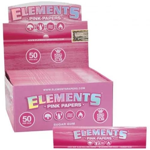 Elements Pink King Size Slim Cellulose Papers