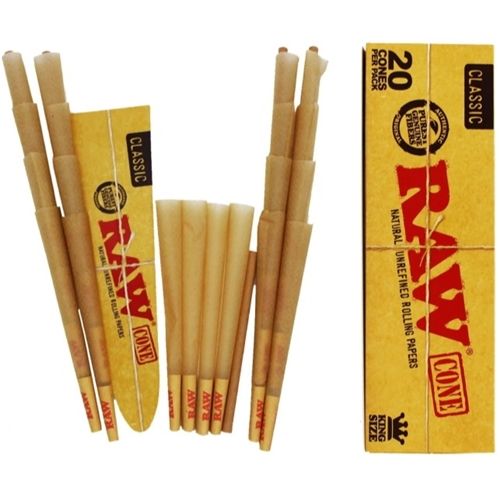 RAW Classic Cones King Size, X 20
