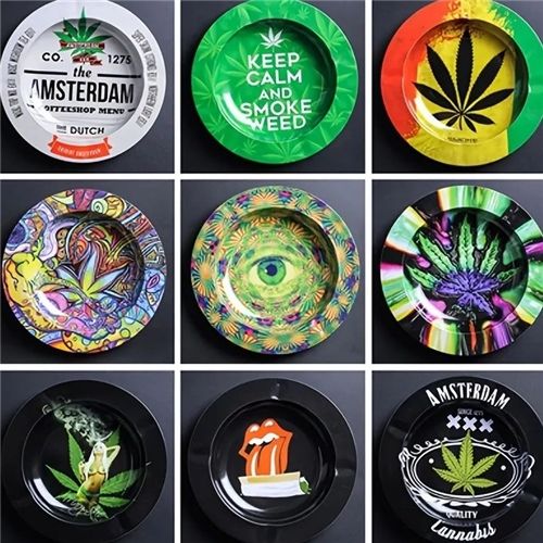 Amsterdam Metal Ashtray, 14cm