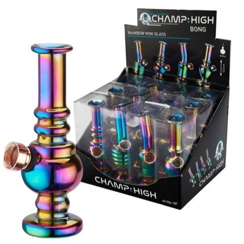Champ High Mini Rainbow Bong, 12.5cm