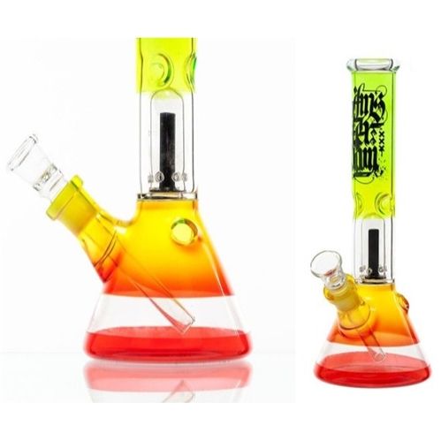 Rasta Beaker + Ice Notches + Dome Percolator, 30cm