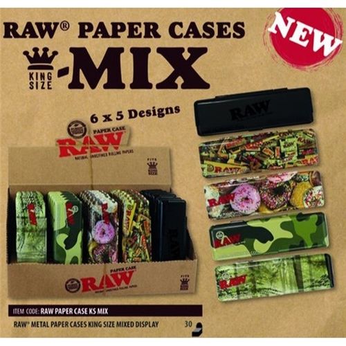 RAW Metal Paper Cases King Size, Mixed Display