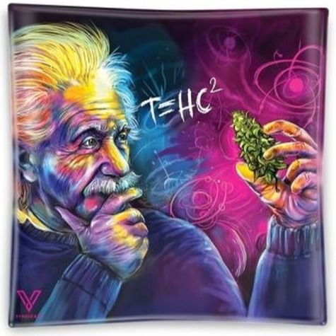 Einstein T=HC2 Glass Ashtray, 11cm