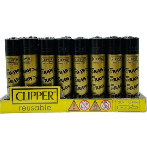 RAW Clipper Large Gold + Black Logo Small