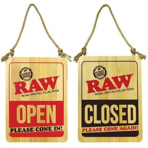 RAW Wooden Sign 'Please Cone In'