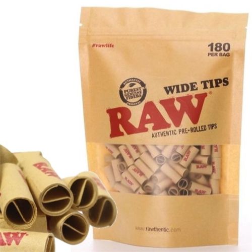 RAW Classic Wide Pre-Rolled Tips, X 180