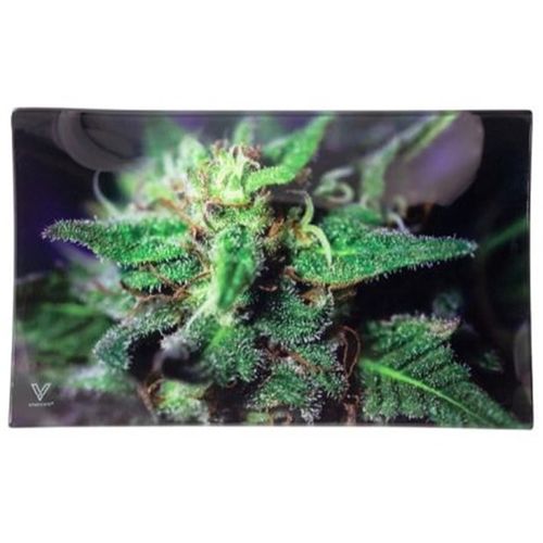 Blue Dream Glass Rolling Tray, 26cm