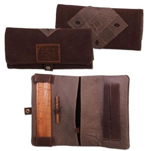 Kavatza Patchwork Earth Wallet/Pouch For King Size Papers, 168 X 85 X 25mm