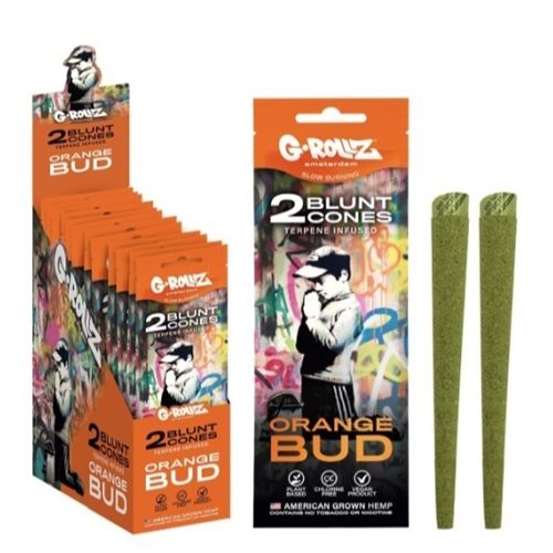 Orange Bud Blunt Cones, X 2