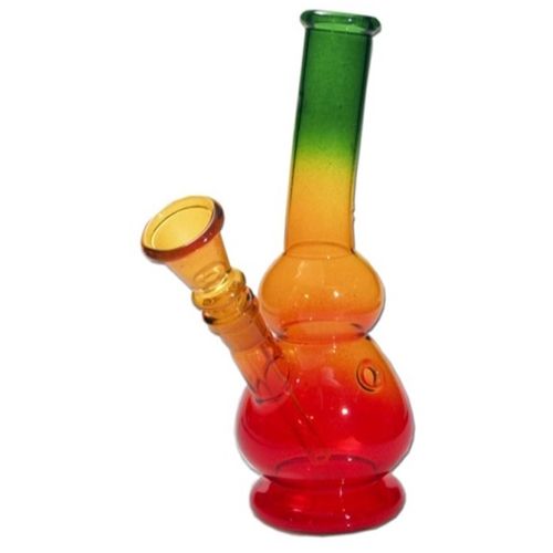 Rasta Glass Bong, 18cm