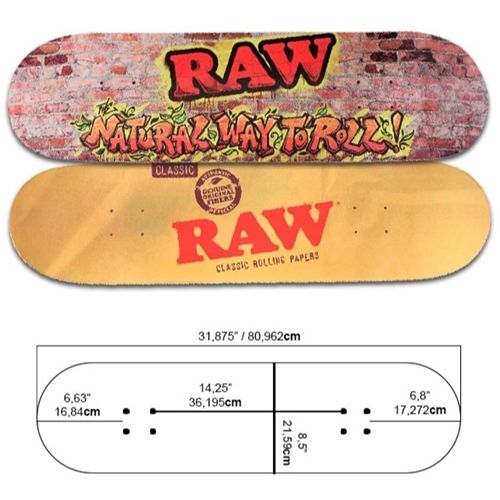 RAW Skate Board - Bricks &amp; Classic
