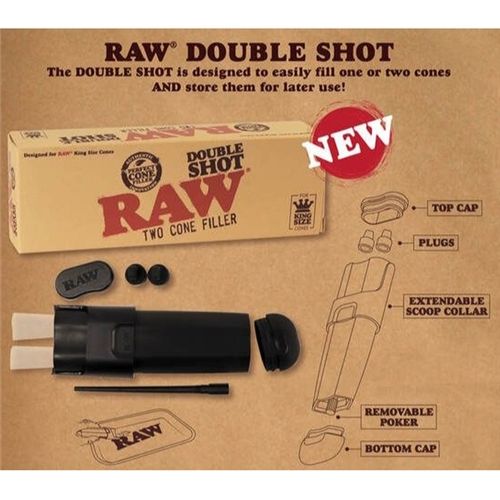 RAW Double Shot Two Cone Filler Case