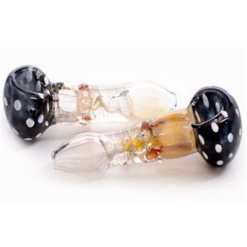 Mushroom Glass Pipe, 9cm