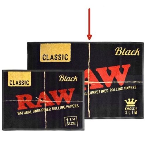 RAW Black Door Mat Large, 120 x 80cm