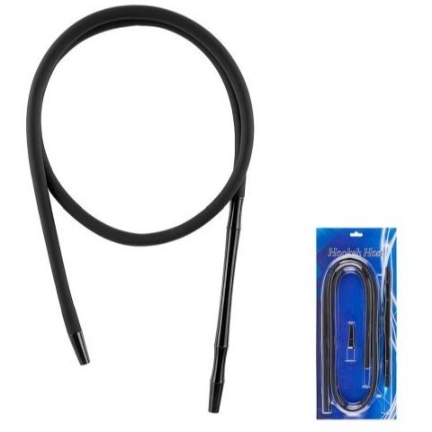 Black Silicone Hose 150cm + Mouthpiece + Endpiece