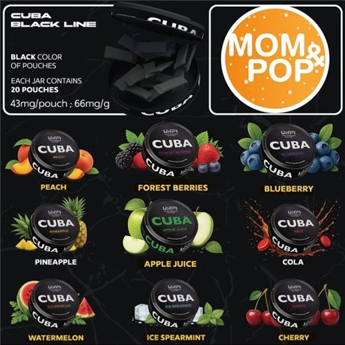 Cuba Black Line Nicotine Pouches 43mg