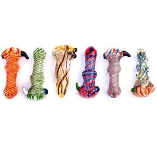 Glass Spoon Pipe + Handle, 8/9cm