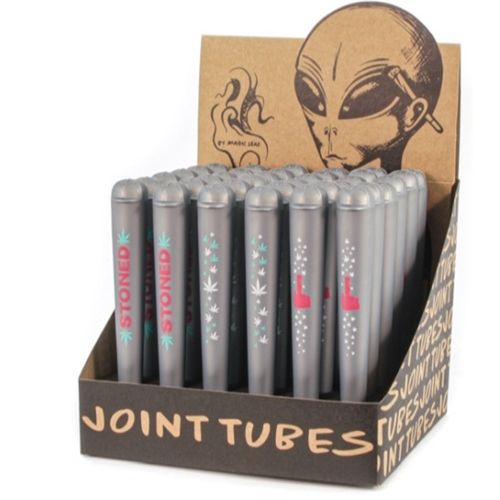 Joint Holders Blunt Tubes, Various Motives, Design: Stoned Silver