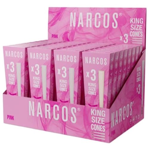 Narcos Pink Cones King Size, X 3