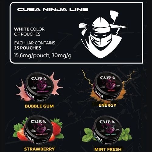 Cuba Ninja Line Nicotine Pouches 30mg