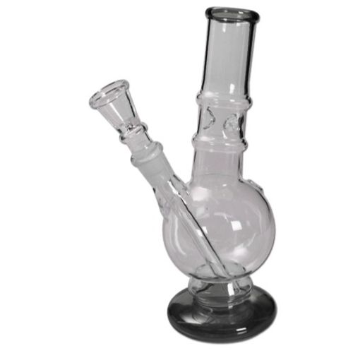 Glass Bong Ice Clear/Black, 21cm