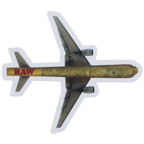 RAW Airplane Sticker