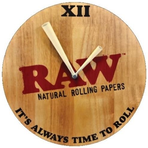 RAW Wooden Wall Clock, 30cm