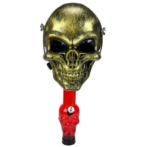 Gas Mask Gold Skull